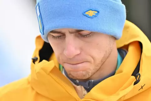 Enttäuscht und traurig: der ukrainische Skeleton-Athlet Wladislaw Heraskewytsch.