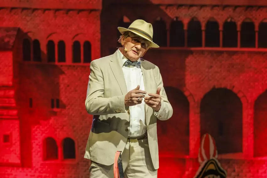 Thomas Heinz als Klaus Kinski.