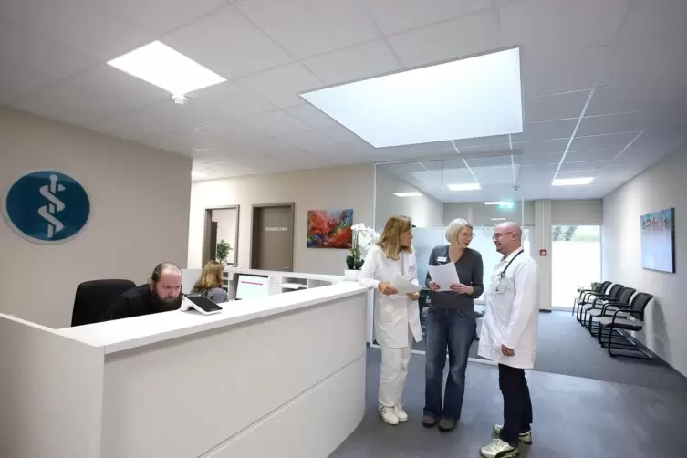 Blick in das neue Asklepios MVZ im Gesundheitszentrum Herxheim.