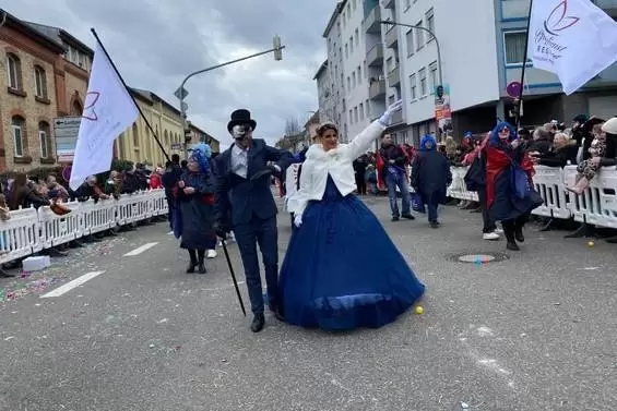 Elegant: ein Prinzenpaar aus Mannheim.