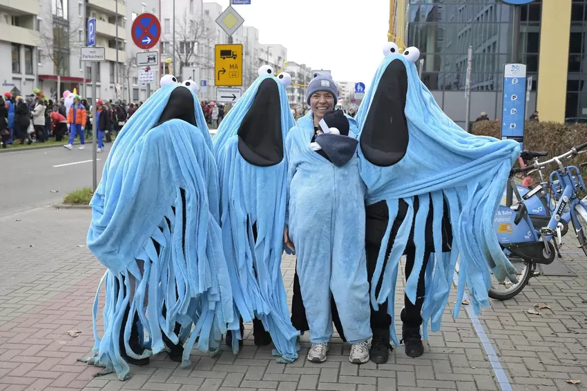 Die Zuschauer waren toll kostümiert.