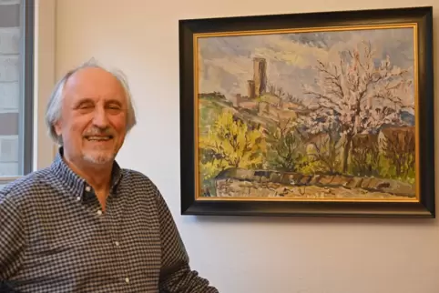 Bernd Scharfenberger will anlässlich des 100. Geburtstags seines Vaters Karl Scharfenberger das Gemälde „Wachtenburg über Wachen