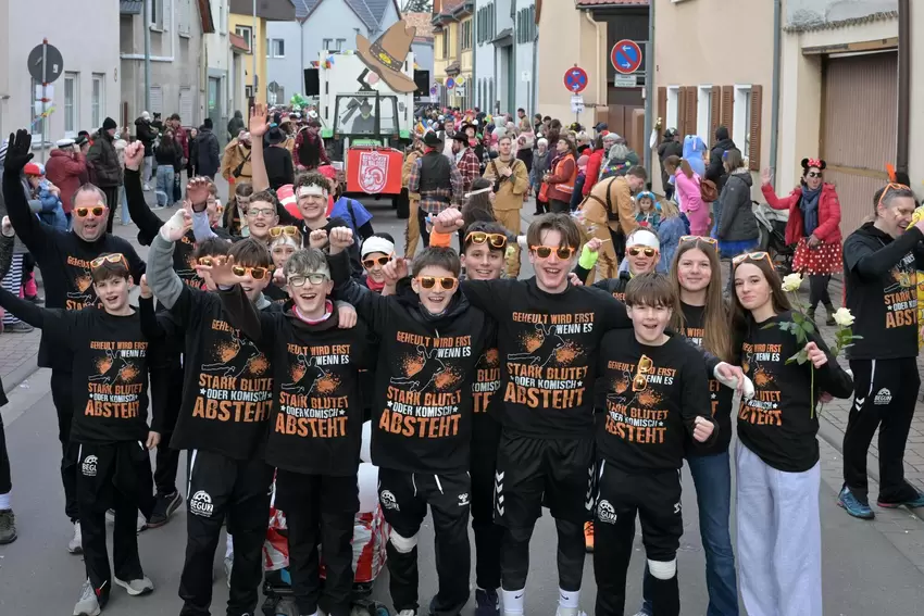 Mit dabei: die Handballjugend der TG Waldsee.