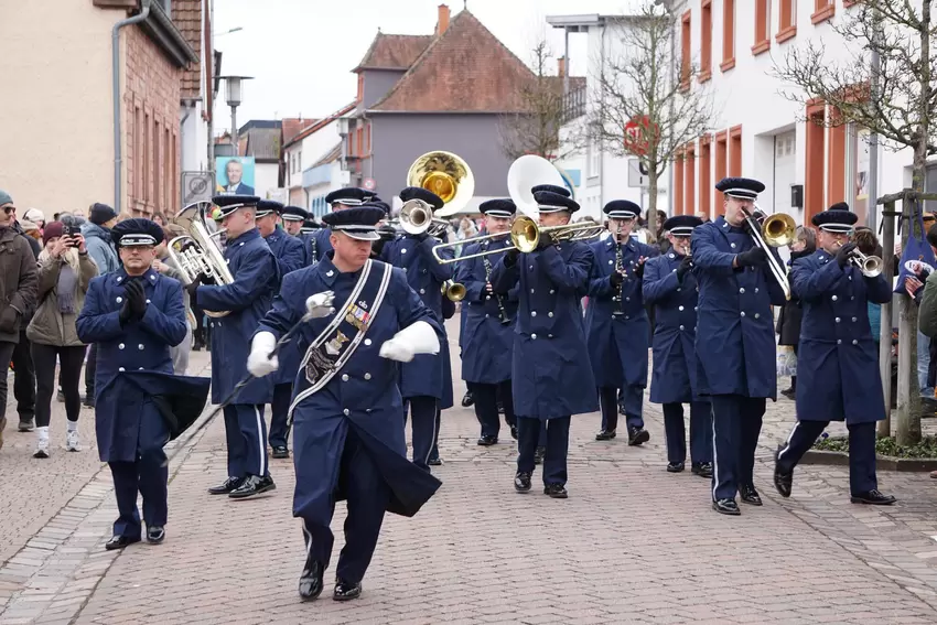 Die Band der United States Air Force war auch dabei.