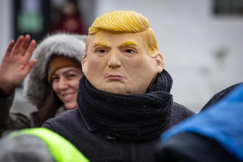 Inkognito: Donald Trump.