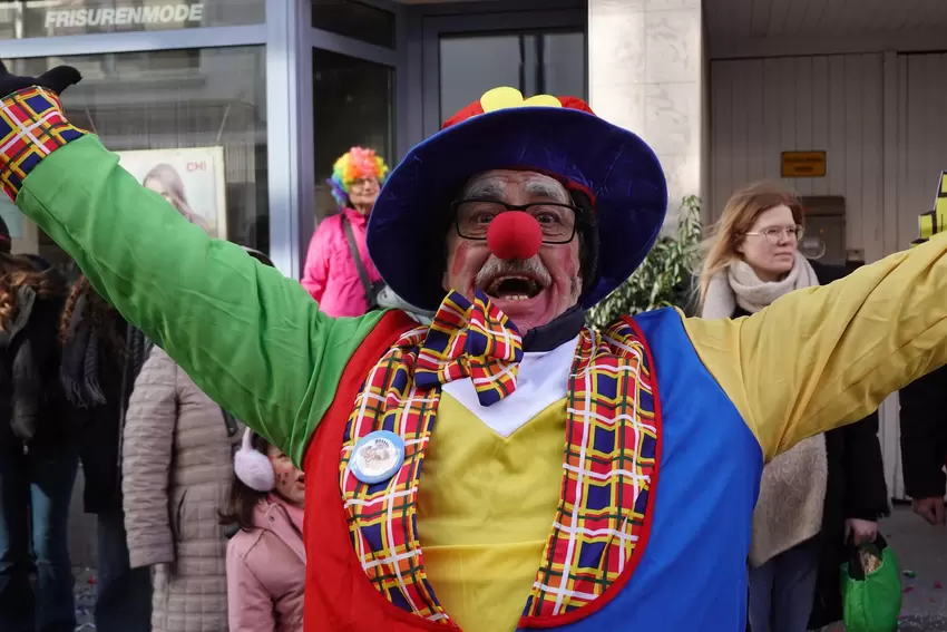 Ein gut gelaunter Clown.