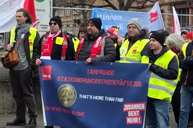 Einen Warnstreik gab es auch bereits am 10. Februar in der Landeshauptstadt Mainz. 
