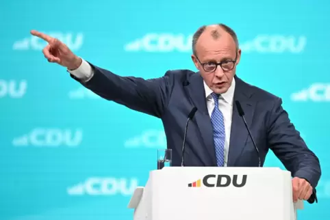 Eine Stunde und 15 Minuten hat Kanzler Merz auf dem Parteitag geredet. Danach brauchten viele eine Pause. 