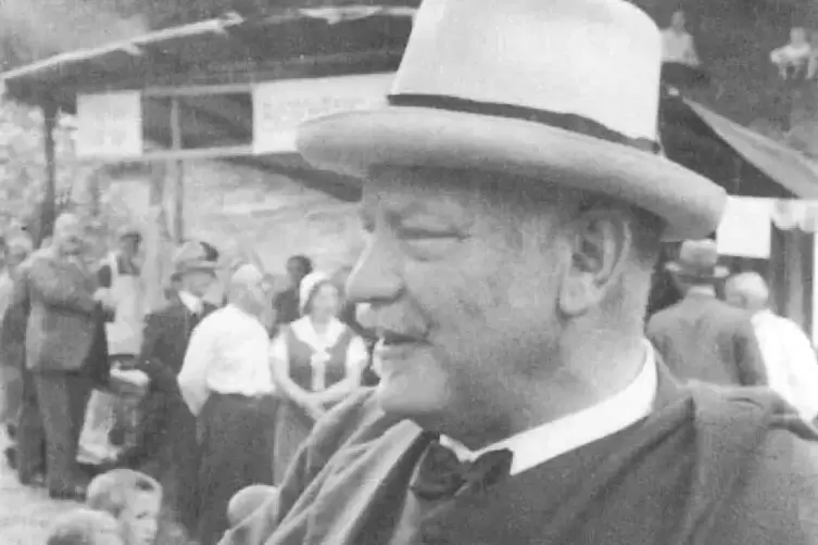 Heinrich Kohl am 28. Mai 1932 bei der 100-Jahr-Feier zum Hambacher Fest.