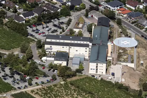 Zählt aktuell 184 Betten: das Kreiskrankenhaus in Grünstadt. 
