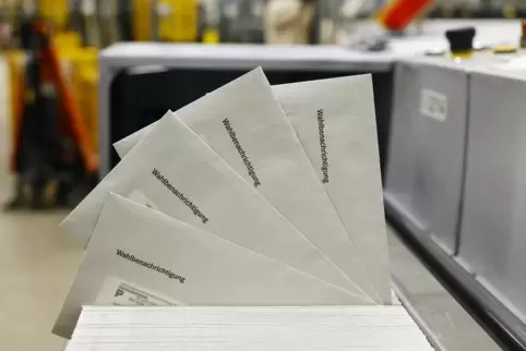 Die Wahlbenachrichtigungen sind raus. 