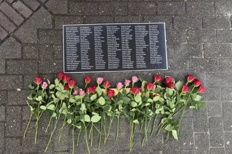 Die 166 Namen der deportierten J&uuml;dinnen und Juden aus Ludwigshafen. 