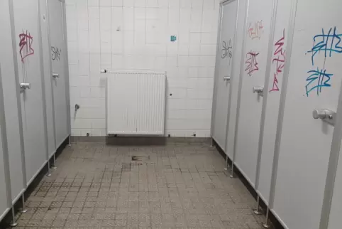 Ungepflegt: Zugang zu den Toiletten. Ungepflegt: Zugang zu den Toiletten.