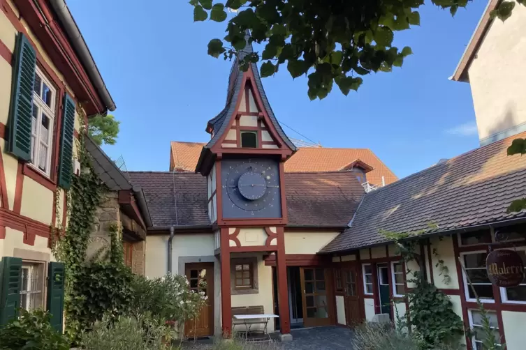 Der Hof des Museums f&uuml;r Zeit mit der Astronomischen Uhr. 