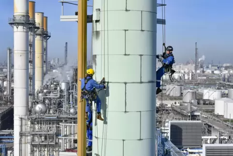 Ein vielfältig aufgestellter Konzern etwa zur Anlagen-Instandhaltung und -Modernisierung mit Hauptsitz Mannheim: Kletterer des I