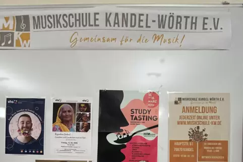 Räume der Musikschule Kandel-Wörth befinden sich unter anderem im Kandeler Rathaus. 