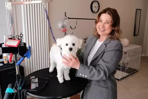 In Niederauerbach betreibt Tetiana Metsler ihren Hundesalon „Fellzauber“.
