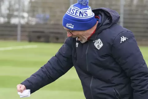 Mit seinen Jungs sehr zufrieden: Trainer Peter Rubeck. 