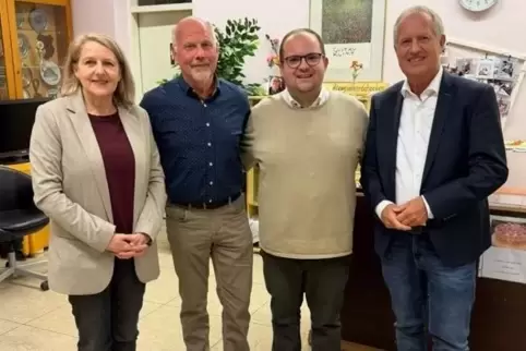 CDU-Quartett: Marion Schneid,Leonhard Eichner, Lukas Muciek und Peter Uebel. 