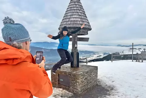 Am Dreiländereck kann man von Österreich nach Italien und Slowenien springen