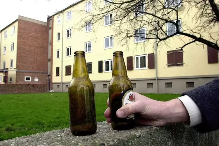 Einige Bewohner haben Suchtprobleme.