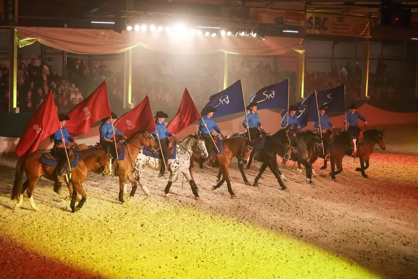 Das Westernreitteam von Sandra Rohde präsentierte eine Quadrille.