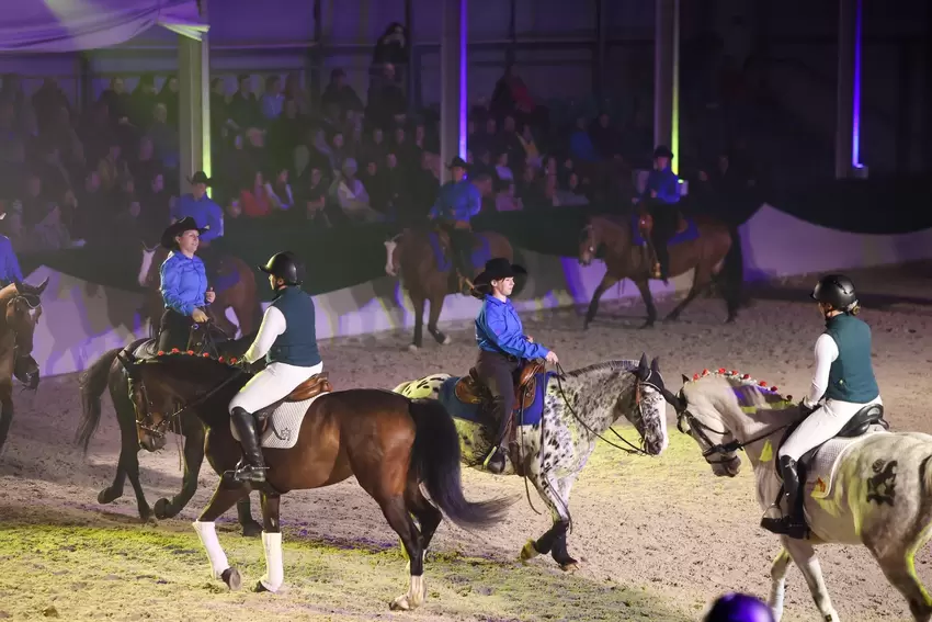 Die große Quadrille war einer der Höhepunkte der Pferdegala. .