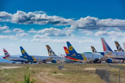 Schon während der Pandemie strandeten hunderte Flugzeuge in der spanischen Provinz. 