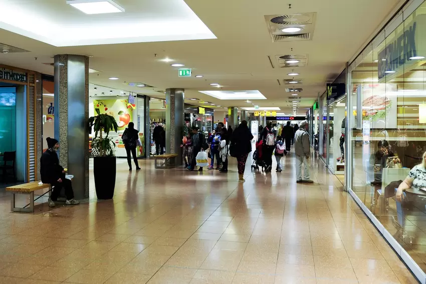 Bis zu 75 Geschäfte gab es im Center.