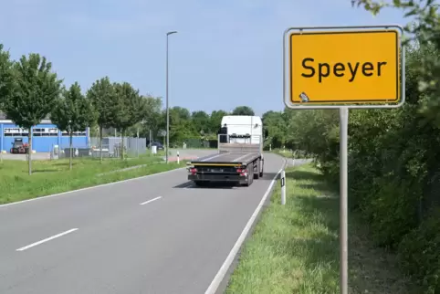 Stadteinfahrt aus dem Süden in der Industriestraße: In diesem Bereich grenzen neben dem Flugplatz Gärten und Gewerbebetriebe an, Stadteinfahrt aus dem Süden in der Industriestraße: In diesem Bereich grenzen neben dem Flugplatz Gärten und Gewerbebetriebe an,