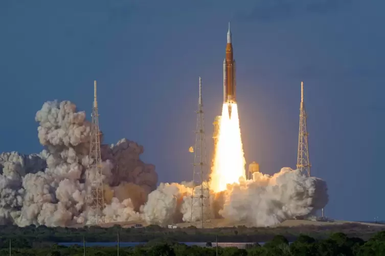 Bilderbuchstart: Die Artemis II-Mission ist am 1. April in Florida zum Mond gestartet.