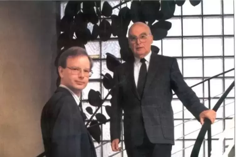 Helmut Kissel (rechts), Gesellschafter von 1948 bis 2001, und Dieter Kissel, Gesellschafter von 1969 bis 2011. 
