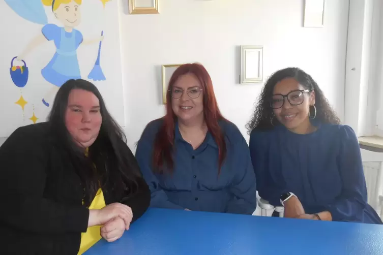 Das Kernteam (von links): Stephanie Stoll, Kimberly Bulur und Sarah Enuoma. 