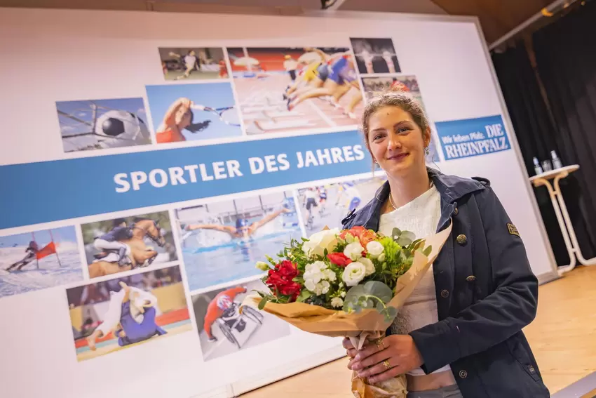 Freute sich nach dem Vorjahressieg bei der Zweibrücker Sportlerwahl auch riesig über den zweiten Platz diesmal: Slalomkanutin Br