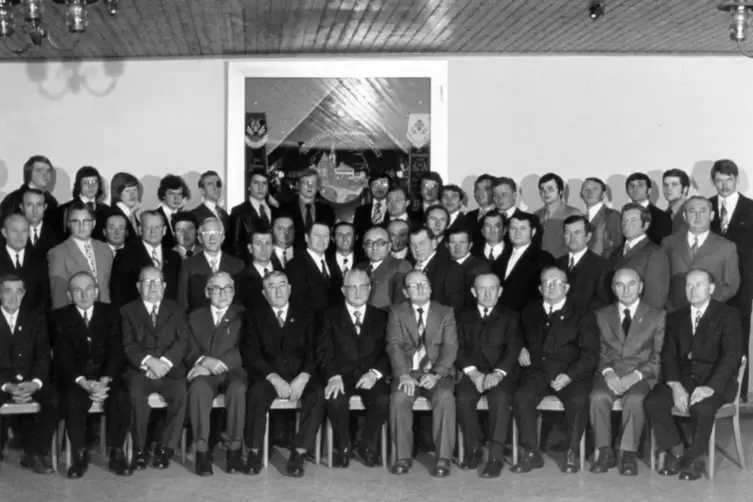 Ein Gruppenbild zum 100-j&auml;hrigen Bestehen im Jahr 1976.