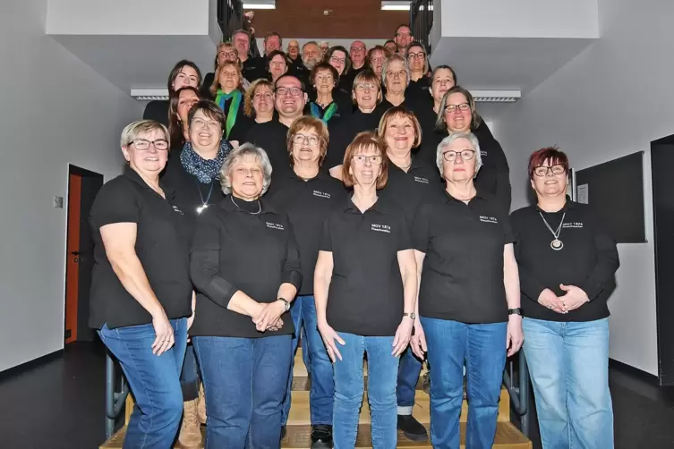 Auch die Chorfreunde, der zweite Chor des Vereins, war en beim Neujahrsempfang zu h&ouml;ren. 