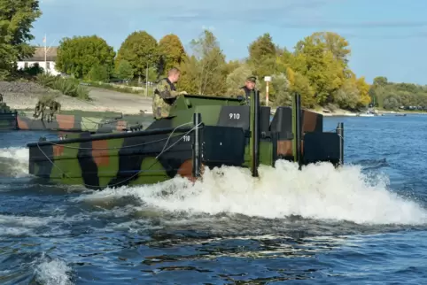 Wasserübungsplatz Speyer: Im Reffenthal am Altrhein hat die Bundeswehr schon früher geübt. Hier eine Aufnahme aus dem Jahr 2023.