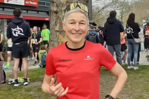 Susanne Harz nach ihrem Lauf in Hannover. 