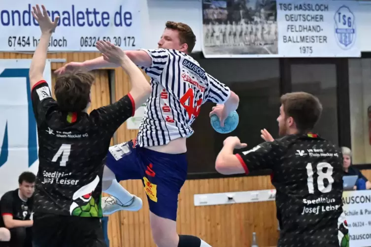 Bester TSG-Werfer: Lukas Klein, hier im Derby gegen das HLZ. 