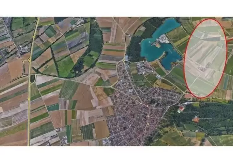 Im eingekringelten Bereich &ouml;stlich der Schlicht liegen unter Tage die Ziele der Bohrungen &ndash; die sogenannten Bohrlandepunkte. 