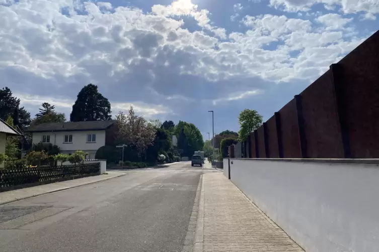 Befallene Zone: Tiefenthaler Stra&szlig;e in Gr&uuml;nstadt. 