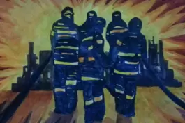 Die Feuerwehrleute von Tschernobyl: Ausstellungsprojekt 2016 im belarussischen Gomel. 