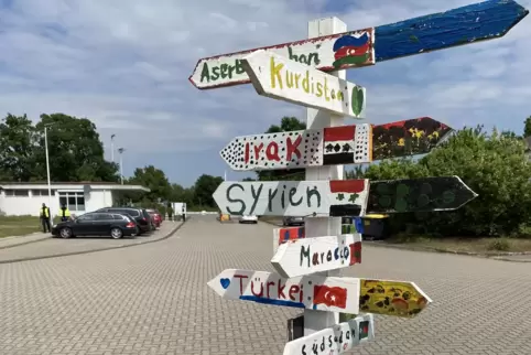 Aufnahmeeinrichtung in Speyer: psychosoziale Betreuung erforderlich. 