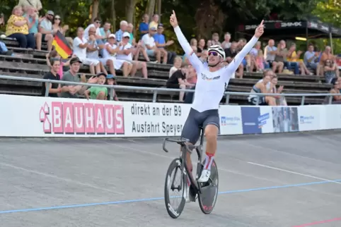 Gern gesehener Gast beim RV 08 Dudenhofen: Moritz Augenstein gewinnt 2024 das Ausscheidungsfahren.