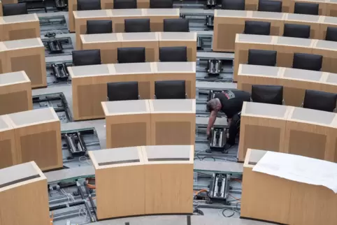 Umbau im Landtag von Baden-Württemberg