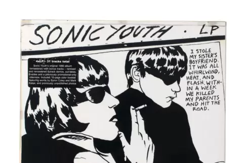 Die Musik ist auch toll: Pettibon-Cover für das Sonic-Youth-Album „Goo“. Die Musik ist auch toll: Pettibon-Cover für das Sonic-Youth-Album „Goo“.