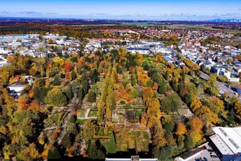 Der Friedhof in Speyer. 