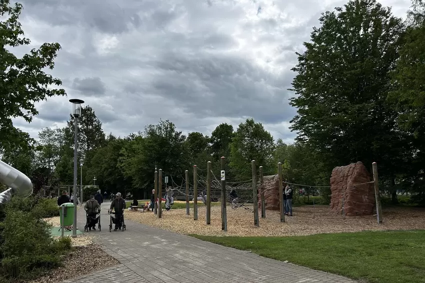 Die beiden Klettterfelsen.