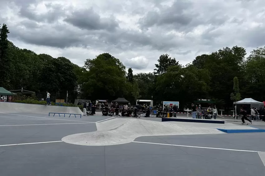Die Skateanlage.