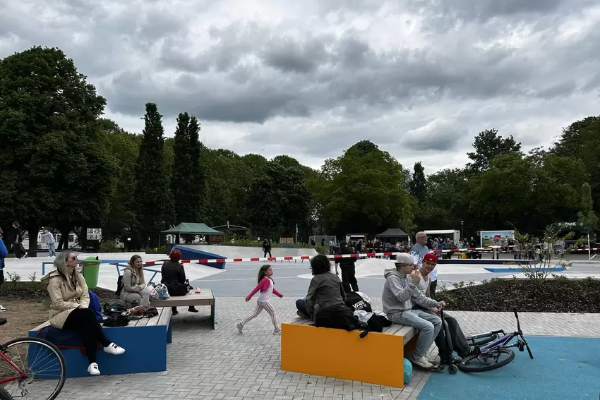 Es war zwar bewölkt, aber der Regen blieb aus.